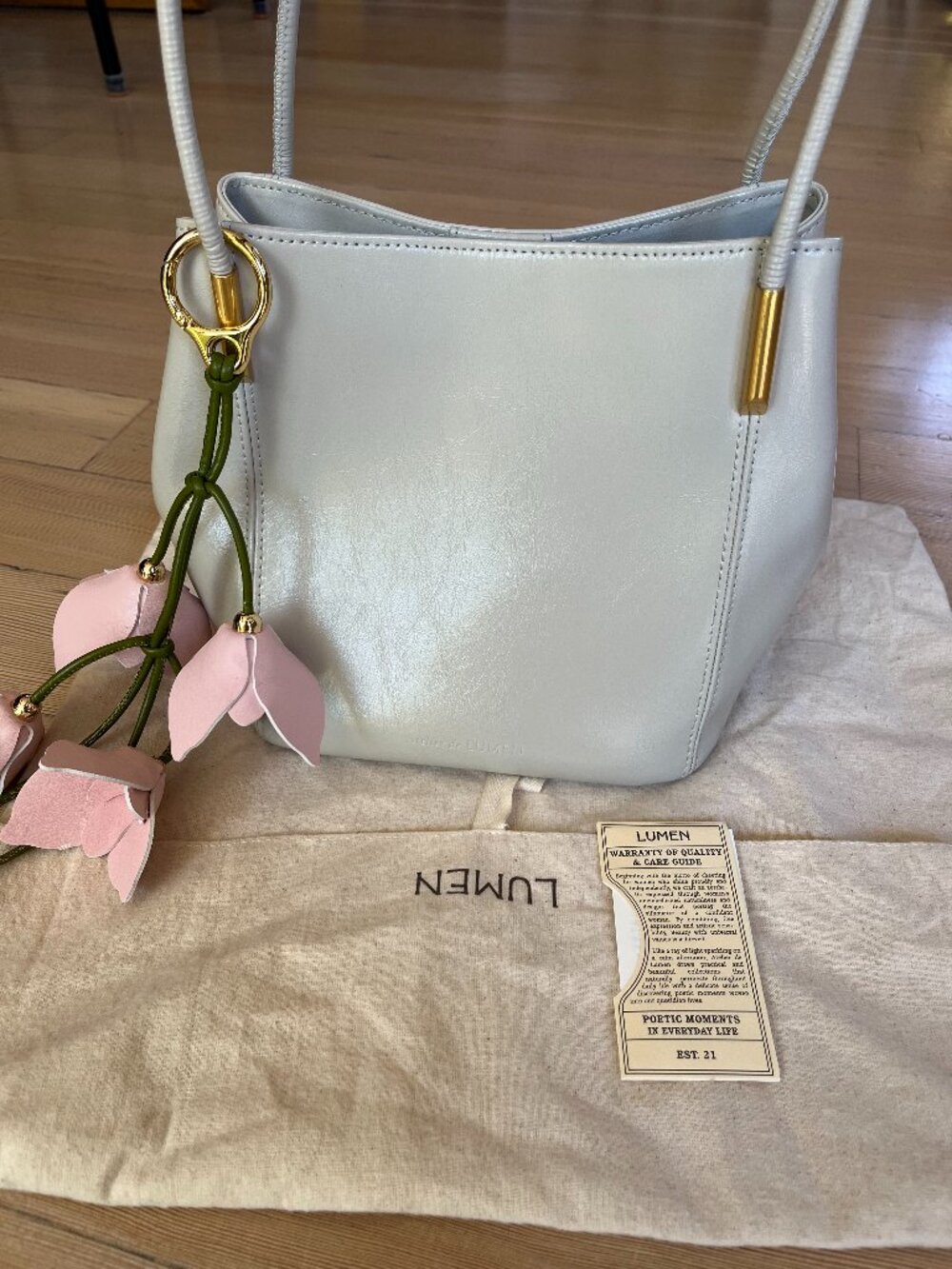 Atelier de LUMEN Marron Bag – Misty White
